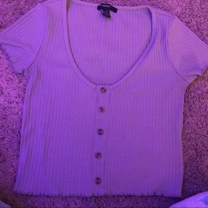 Button up crop top